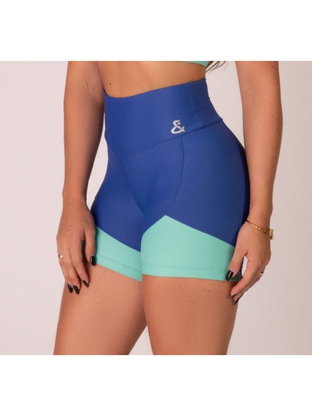 Conjunto Short Freedom Azul e Menta