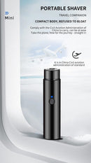 Mini barbeador elétrico portátil, fabricante de cabelo auto-assistente, recarr