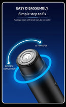 Mini barbeador elétrico portátil, fabricante de cabelo auto-assistente, recarr