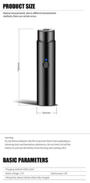 Mini barbeador elétrico portátil, fabricante de cabelo auto-assistente, recarr