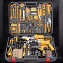 Ferramentas domésticas multifuncionais, combinação de hardware industrial, ferramentas elétricas, manutenção doméstica completa, caixa universal
