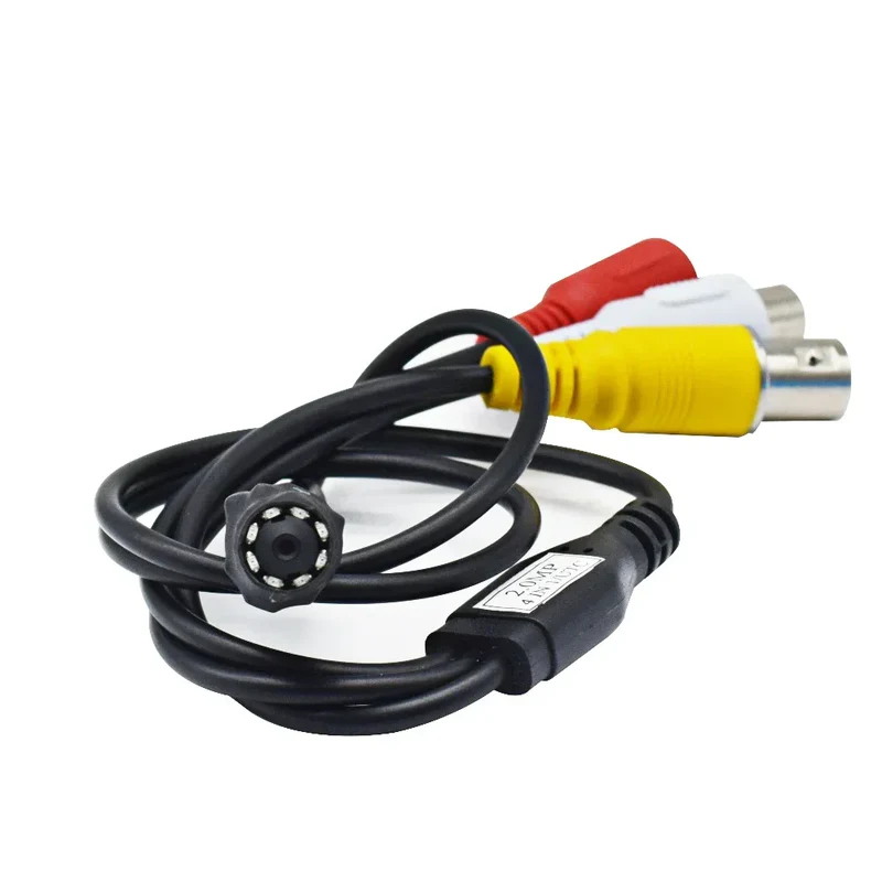 Mini câmera 2mp 1080p ahd, tvi, cvi, micro, visão noturna, vídeo 0.01lux, cctv, distância ir, 3m, lente super hdd
