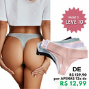 [PROMOÇÃO DE LANÇAMENTO COMPRE 5 LEVE 10] Calcinha Monocromática Respirável® - FRETE GRÁTIS ✅