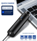 Mini barbeador elétrico portátil, fabricante de cabelo auto-assistente, recarr