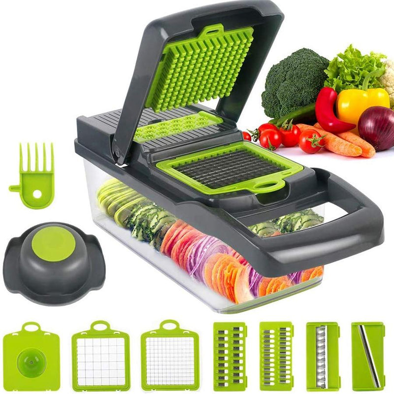 Cortador De Legumes e Vegetais Multifuncional  12 em 1 Pc