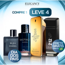 Combo 4 Perfumes Masculinos Importados (100ml) - 1 million, 212 vip, sauvage, bleu de chanel [PROMOÇÃO MÊS DOS PAIS]