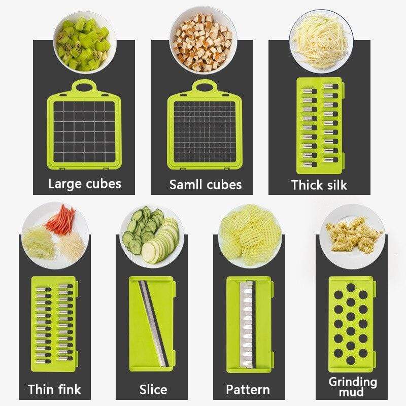 Cortador De Legumes e Vegetais Multifuncional  12 em 1 Pc