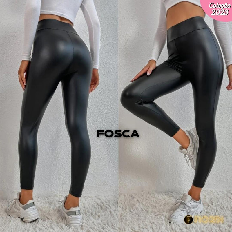 Calça de Couro Aveludada - HotLeg™ [COMPRE 1 LEVE 2] + Brinde Exclusivo