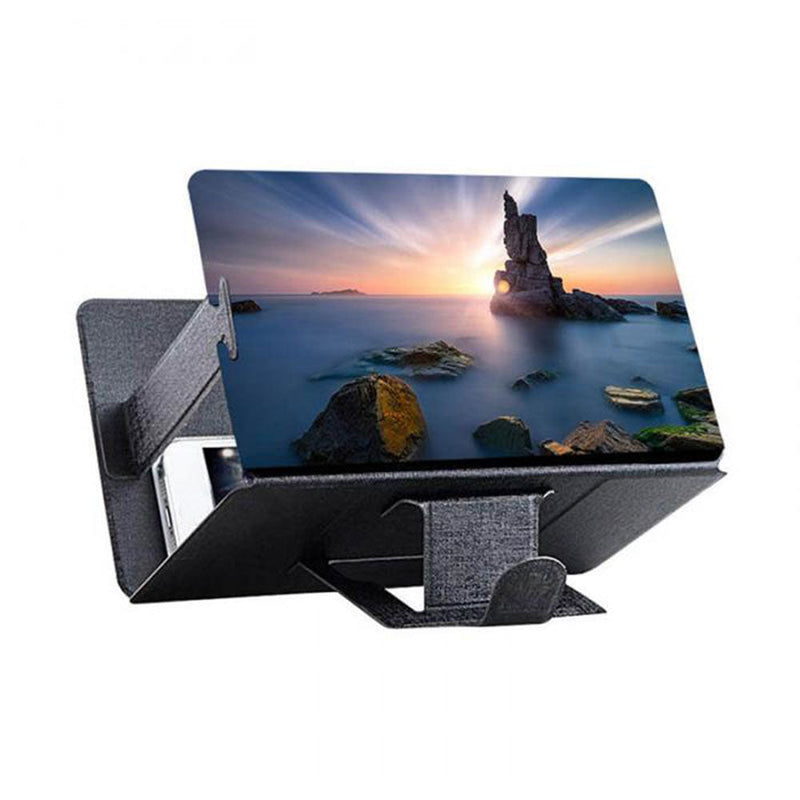 tela 3d do telefone móvel lupa hd amplificador de vídeo suporte dobrável suporte de mesa do telefone