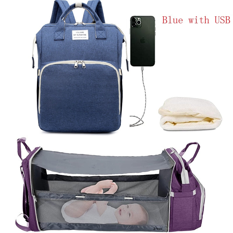 Bolsa  Berço Viaja Fácil com Mochila Térmica-[ MommyBag]