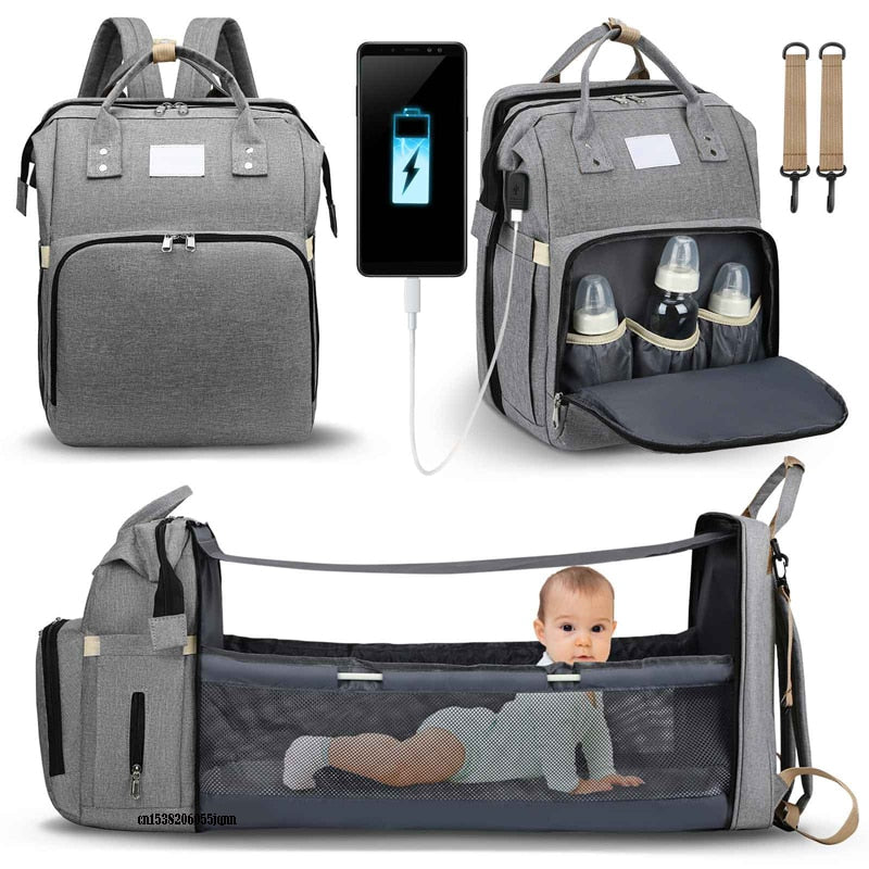 Bolsa  Berço Viaja Fácil com Mochila Térmica-[ MommyBag]