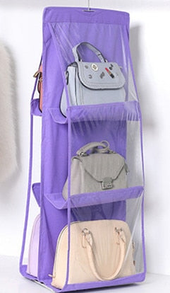 Cabide Organizador De Bolsas 6 Divisões OrganizadaBag