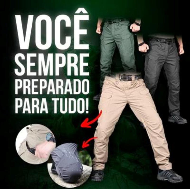 Calça Militar Tática Resistente e Impermeável + Confortável Para Seu dia , dia