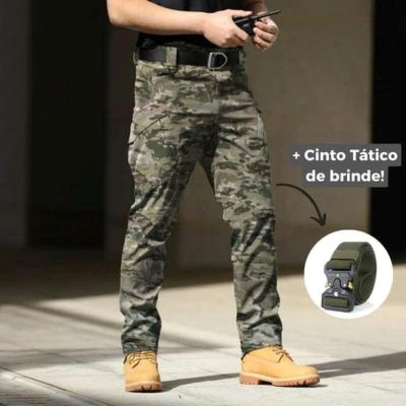 Calça Militar Tática Resistente e Impermeável + Confortável Para Seu dia , dia