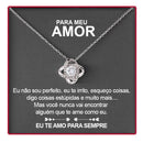 Colar de Prata 925 Com Rosa Real - Para Meu Amor - ou presente para sua querida mãe